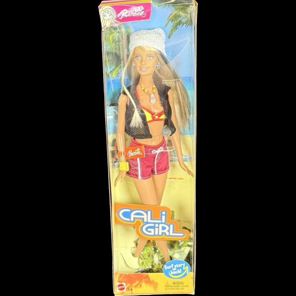Mattel Barbie Cali Girl Doll With Surf Story C6461 2003 NRFB - READ